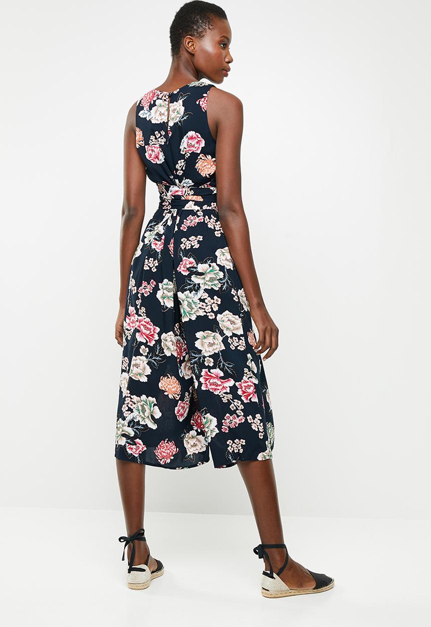 Revenge - Floral tie waist jumpsuit - multi