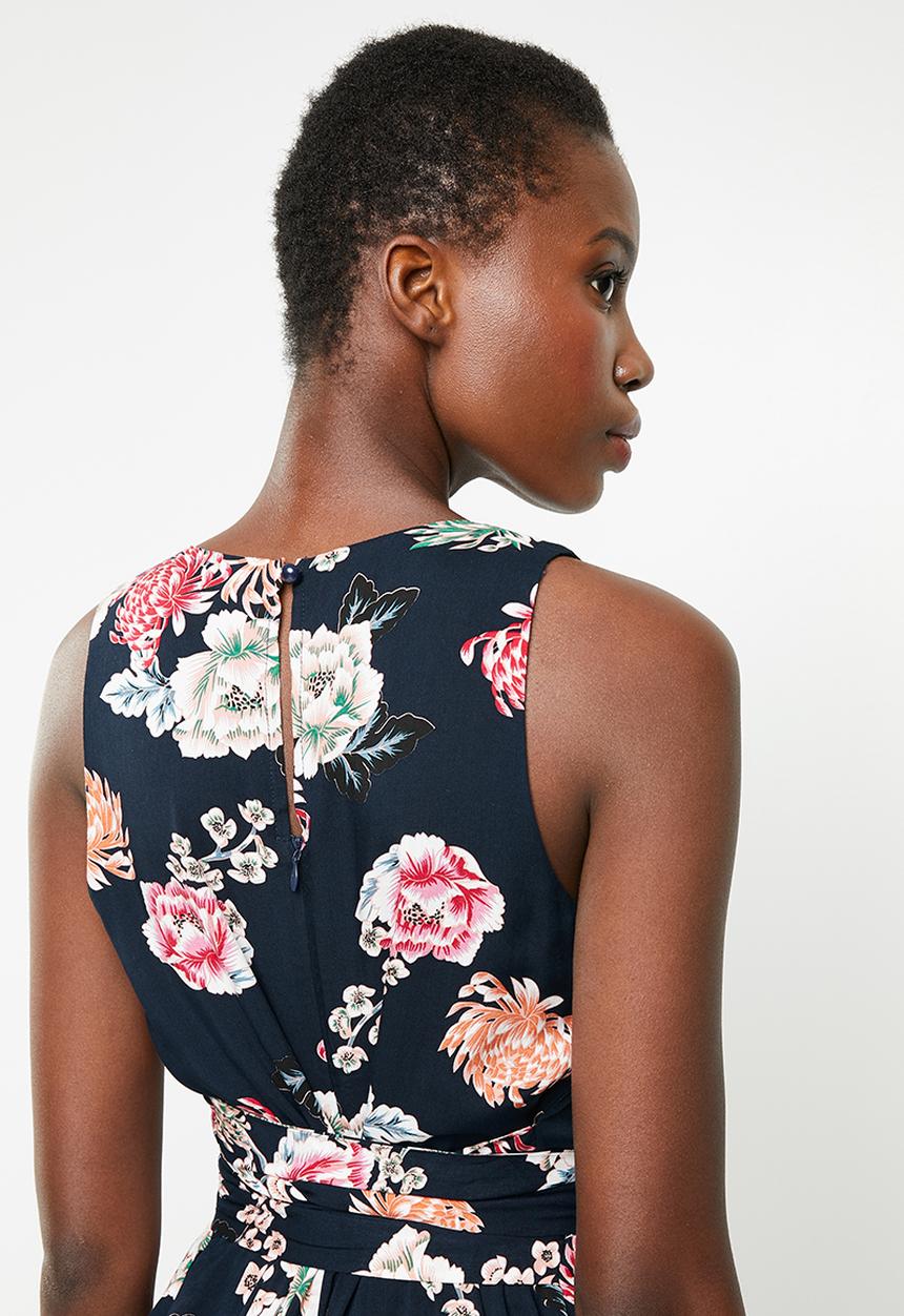 Revenge - Floral tie waist jumpsuit - multi