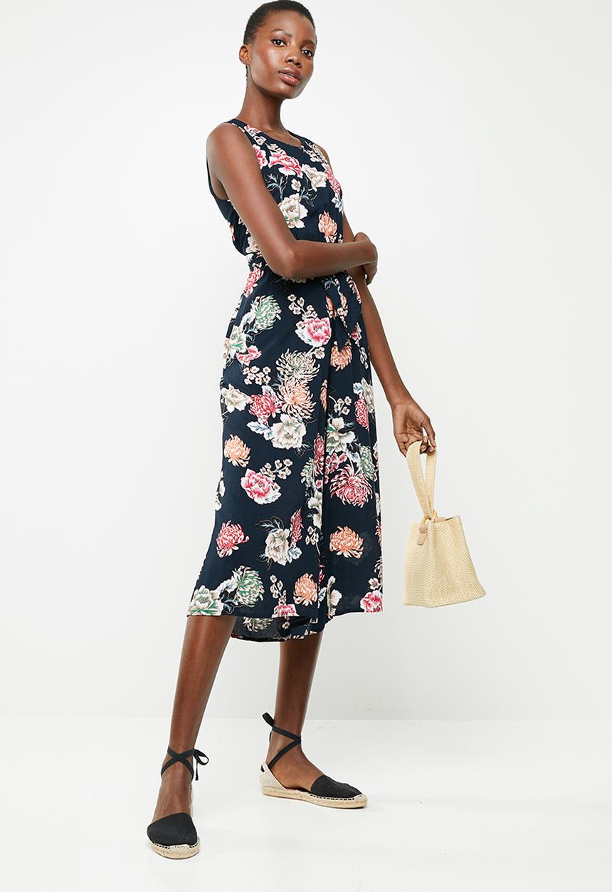 Revenge - Floral tie waist jumpsuit - multi