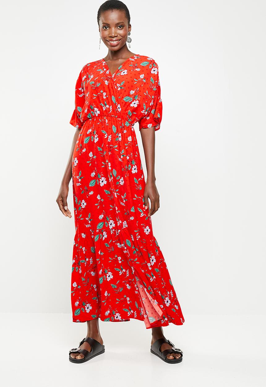 Vero Moda - Mava wide woven maxi dress - multi