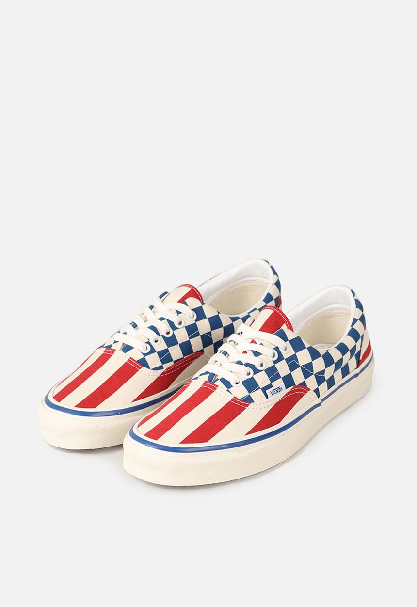 Vans - Ua era anaheim factory 95 - og red stripes/og blue check