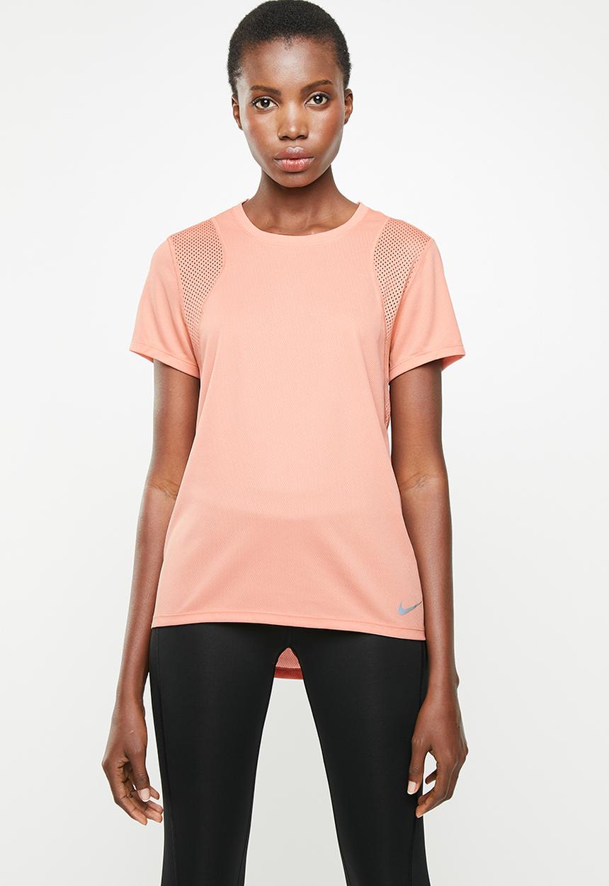 Nike - Nike run short sleeve top - pink