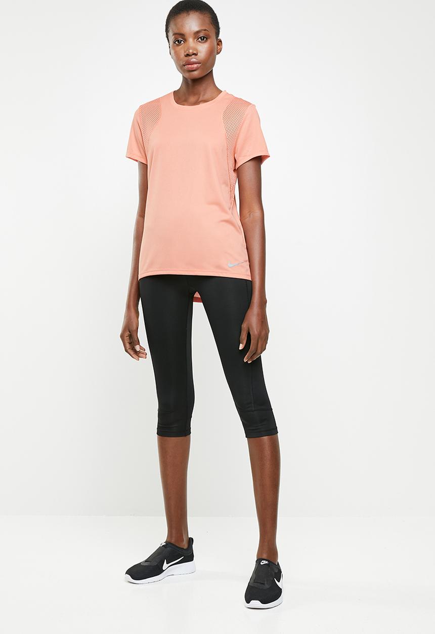 Nike - Nike run short sleeve top - pink