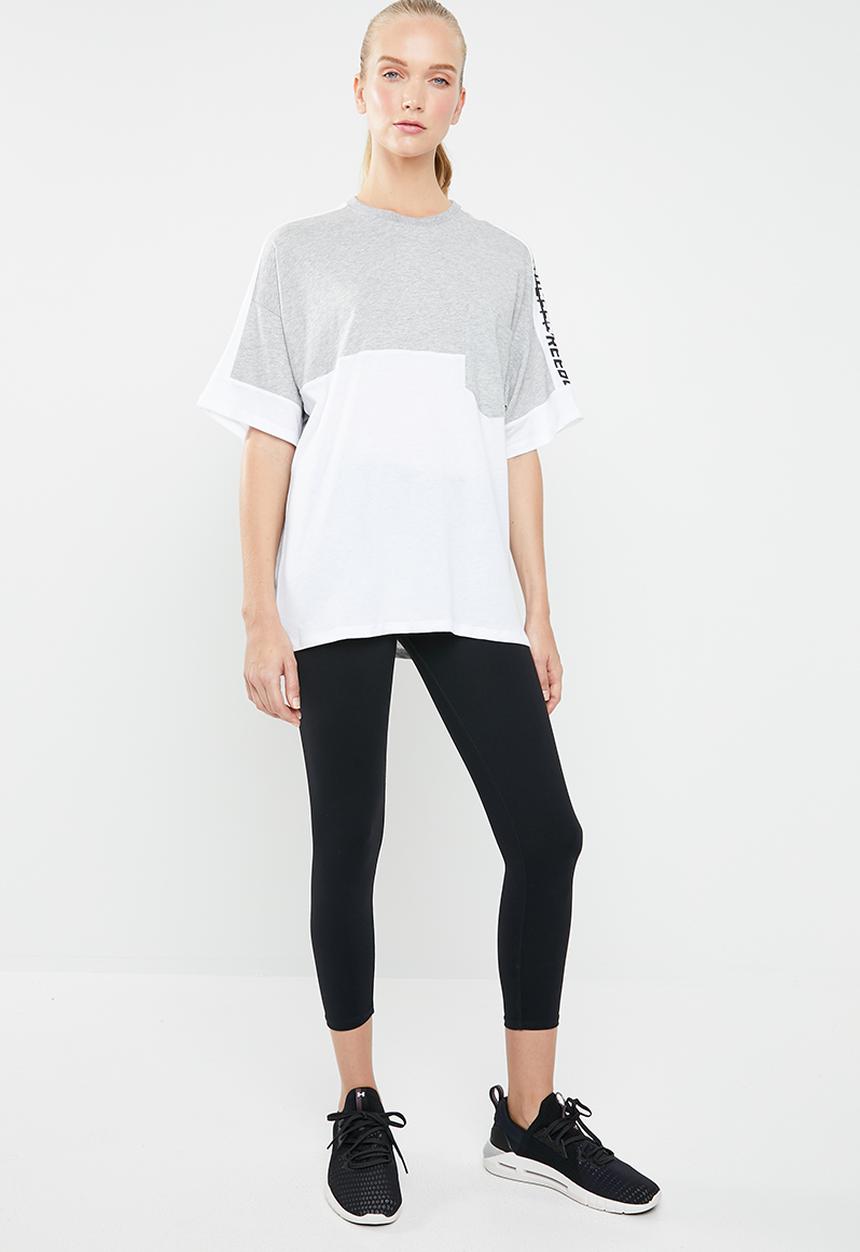 Reebok - Womens myt graphic tee - grey & white
