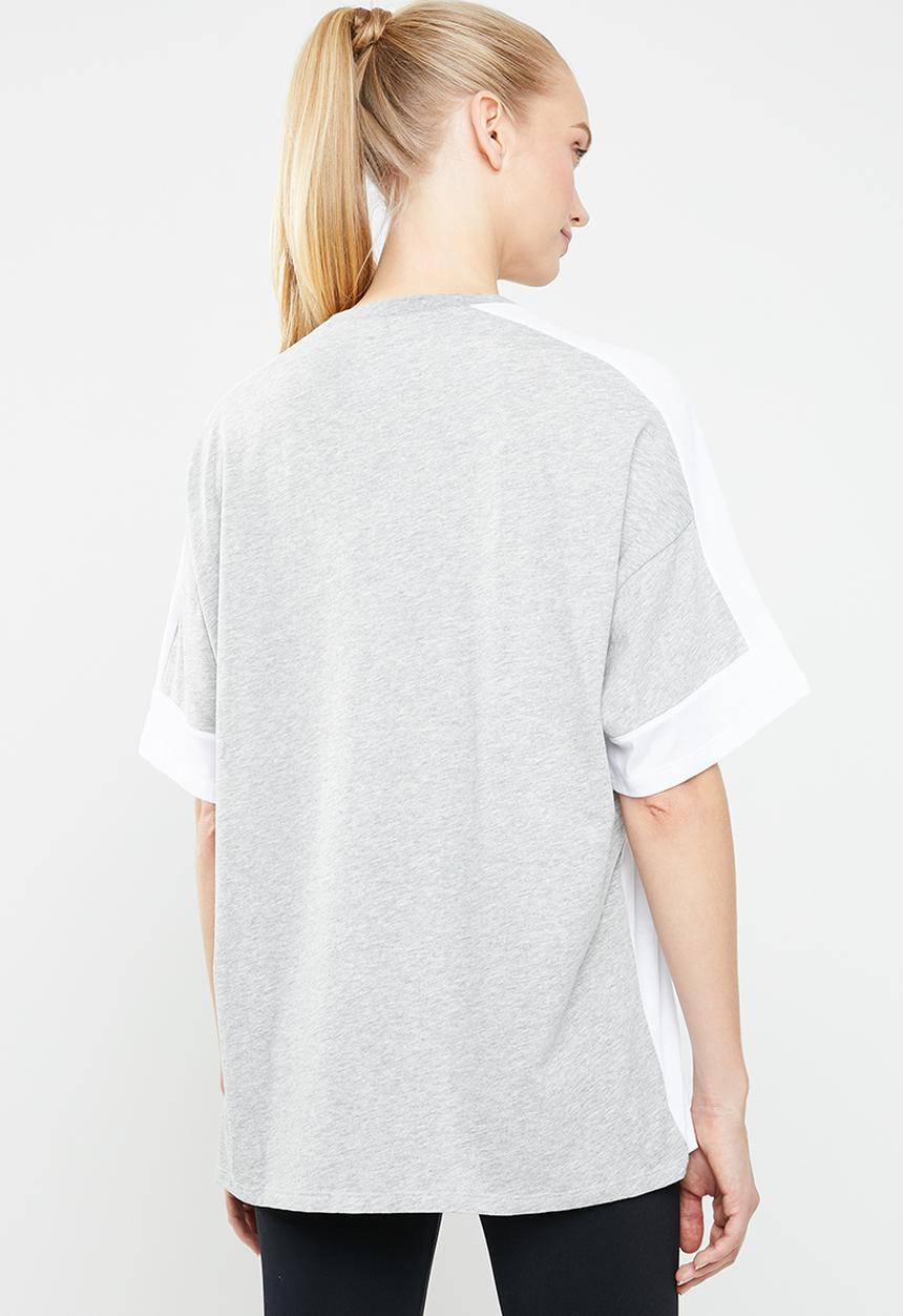 Reebok - Womens myt graphic tee - grey & white