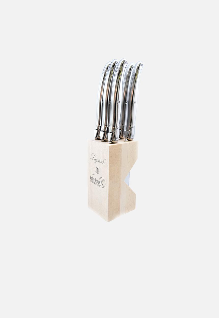 André Verdier - 6pce steak knife set - stainless steel