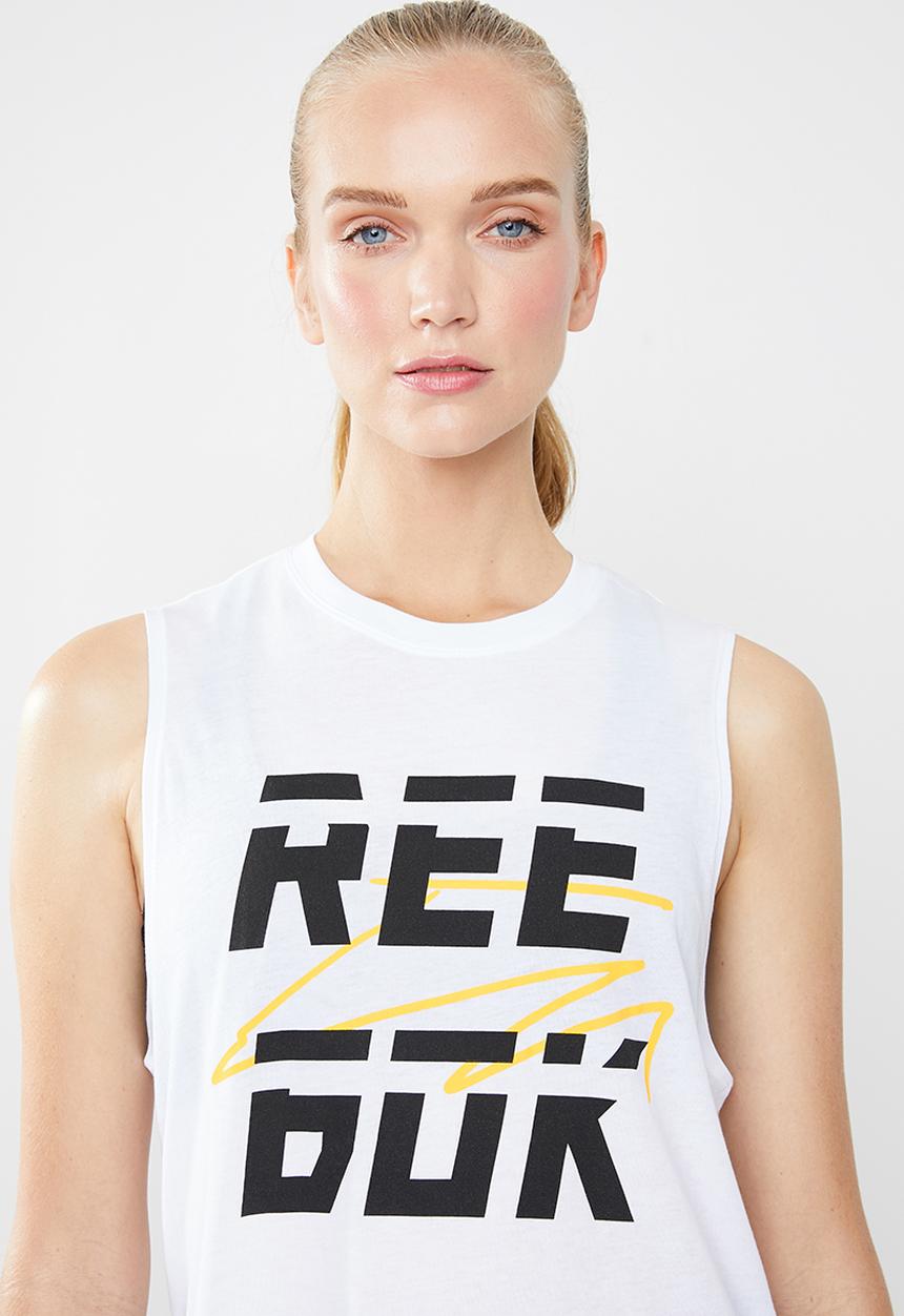 Reebok - Womens myt Reebok muscle tee - white