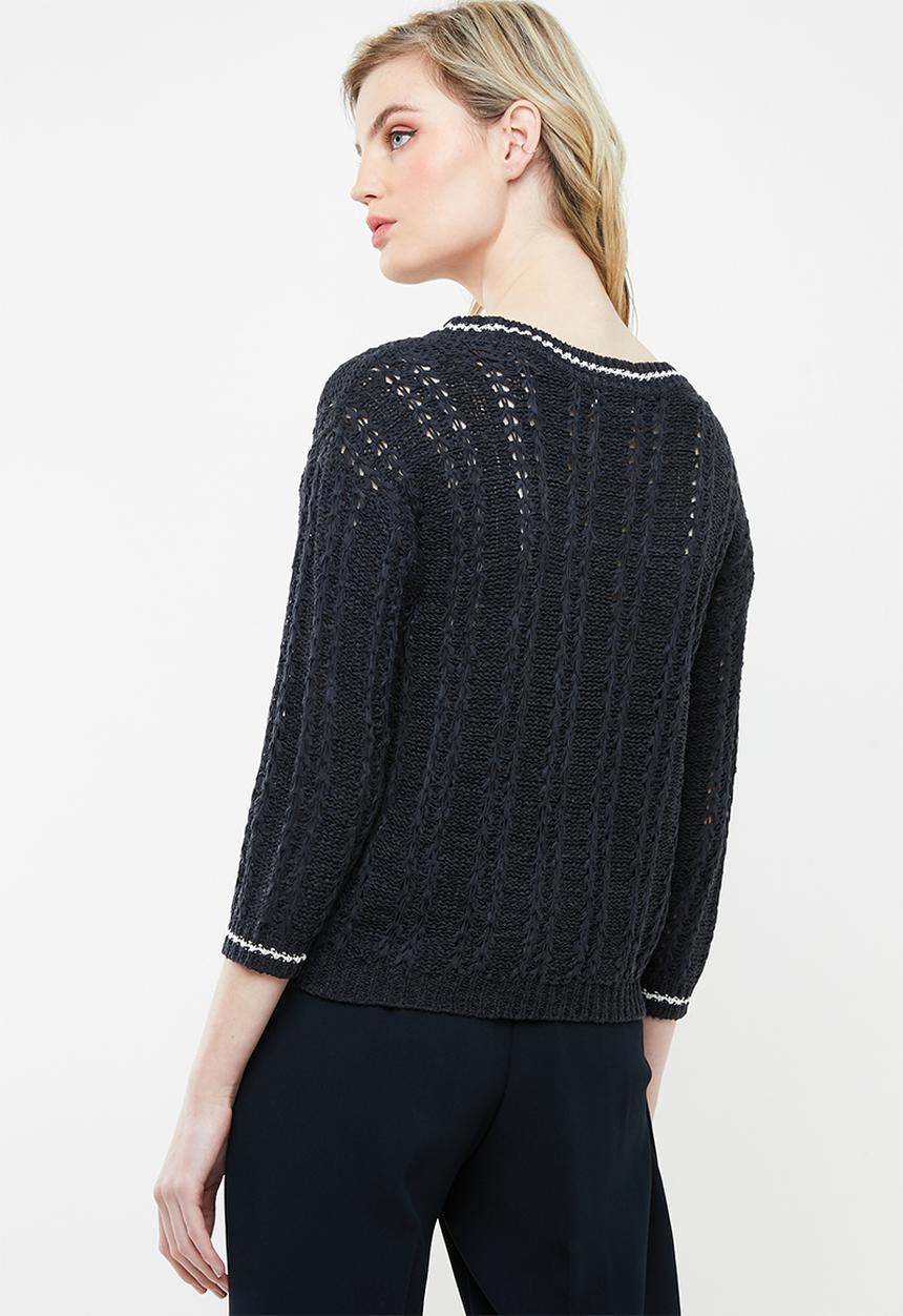 Jacqueline de Yong - Mynte pullover knit - navy