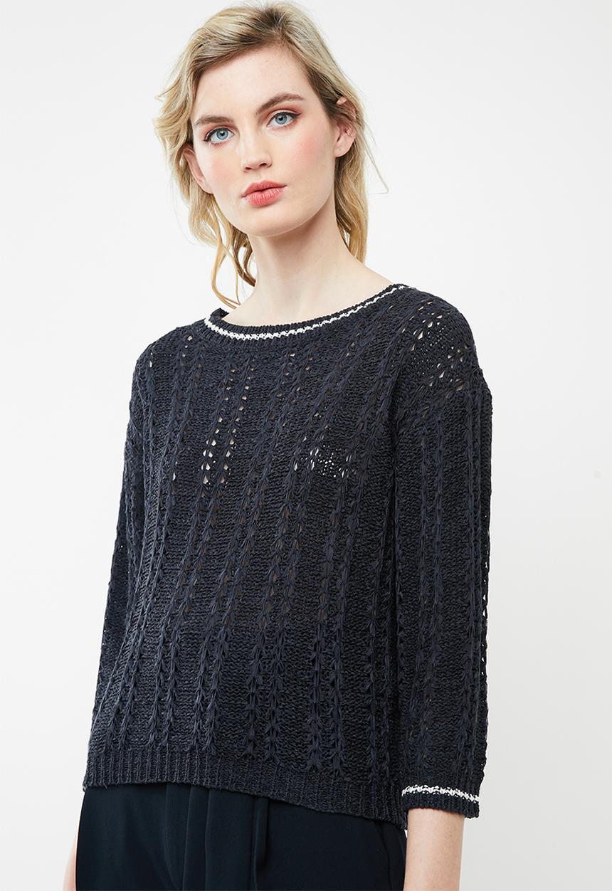 Jacqueline de Yong - Mynte pullover knit - navy