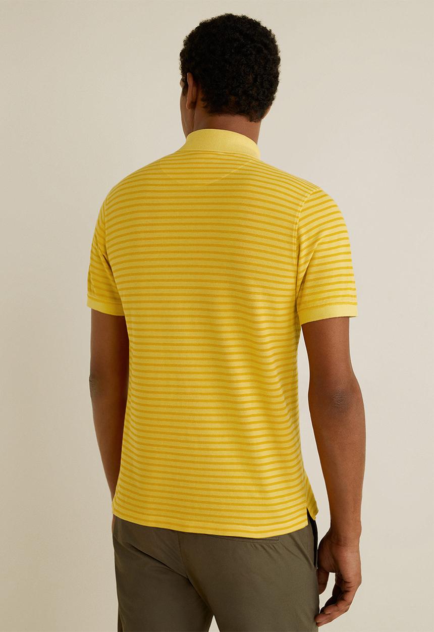 MANGO - Rembes polo - yellow