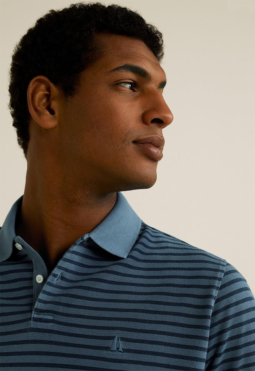 MANGO - Rembes polo - navy