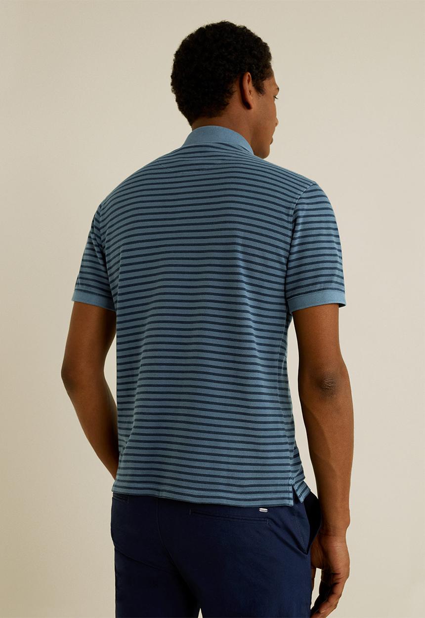 MANGO - Rembes polo - navy