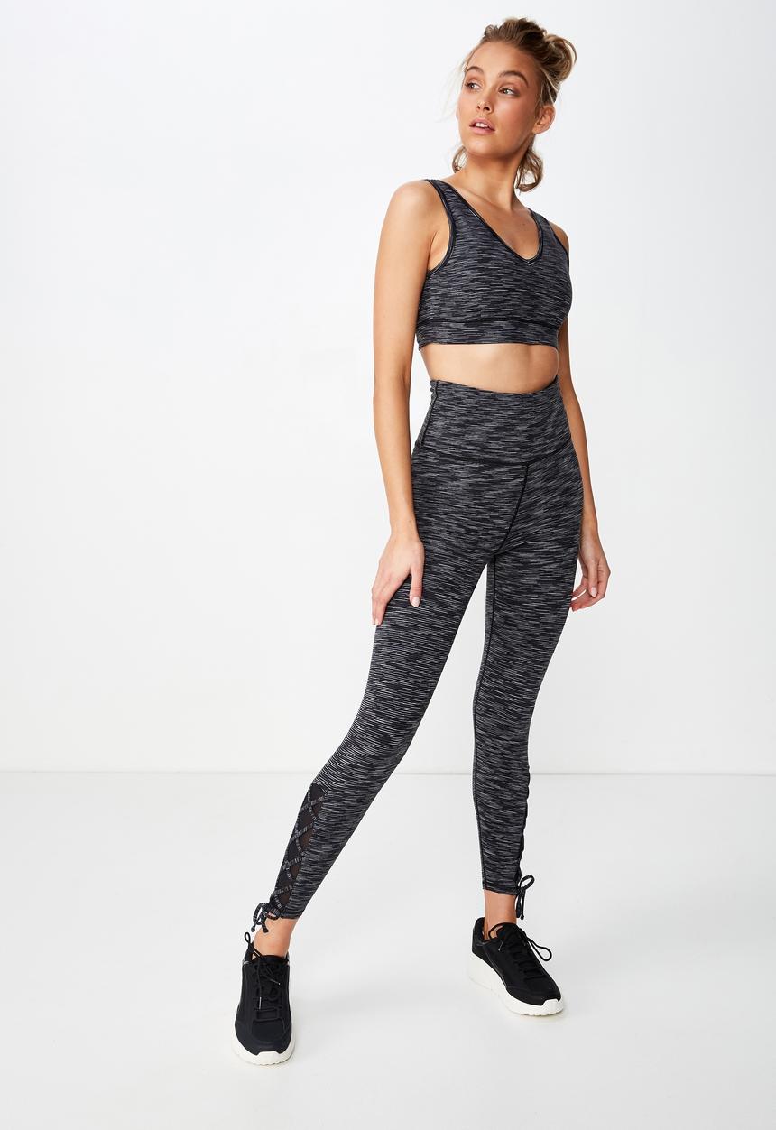Cotton On - Tie hem 7/8 tight  - charcoal 