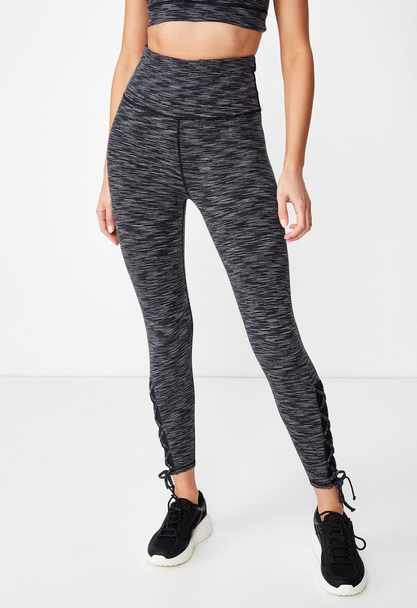 Cotton On - Tie hem 7/8 tight  - charcoal 