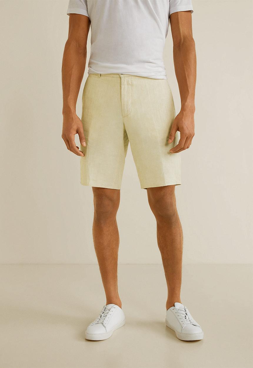 MANGO - Carp 4 bermuda shorts - off white
