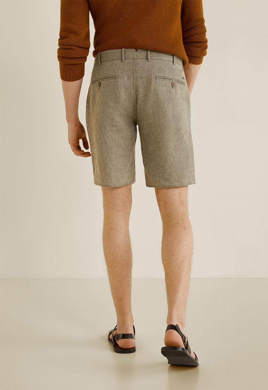 MANGO - Carp 4 bermuda shorts - khaki green