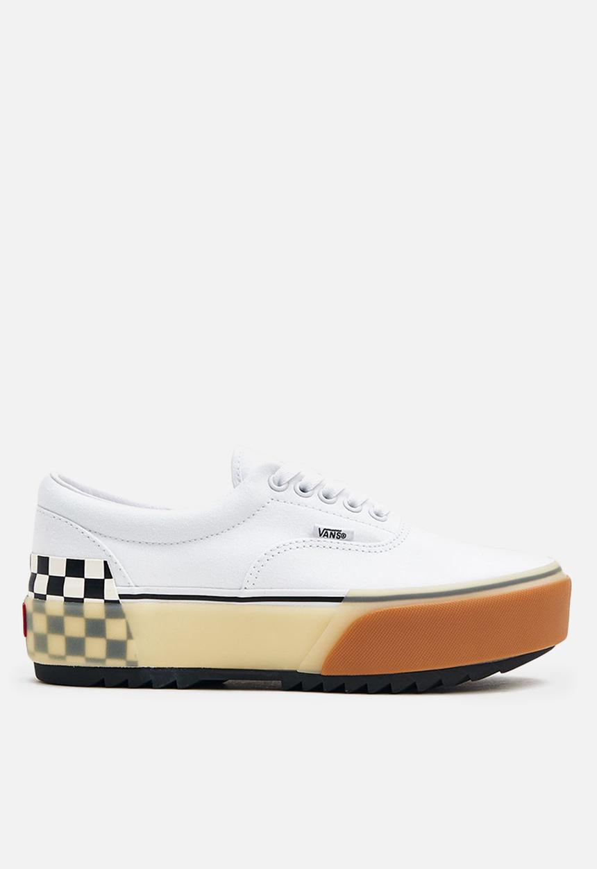 Vans - Ua confetti era stacked sneaker - white/checkerboard
