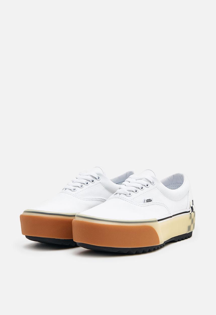 Vans - Ua confetti era stacked sneaker - white/checkerboard