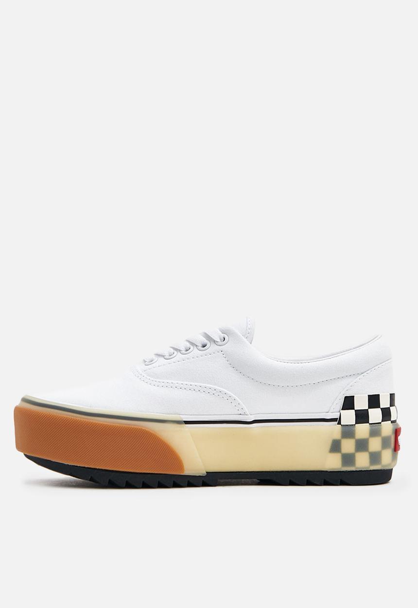 Vans - Ua confetti era stacked sneaker - white/checkerboard