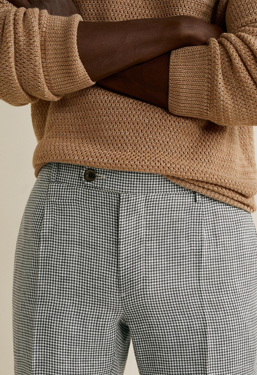 MANGO - William trousers - black & white 