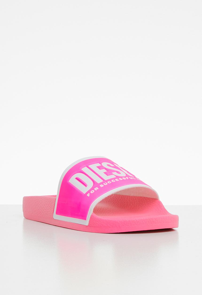 Diesel  - SA-valla w slides - pink carnation/star white