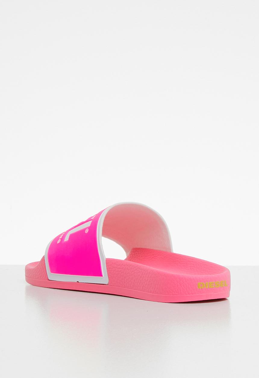 Diesel  - SA-valla w slides - pink carnation/star white