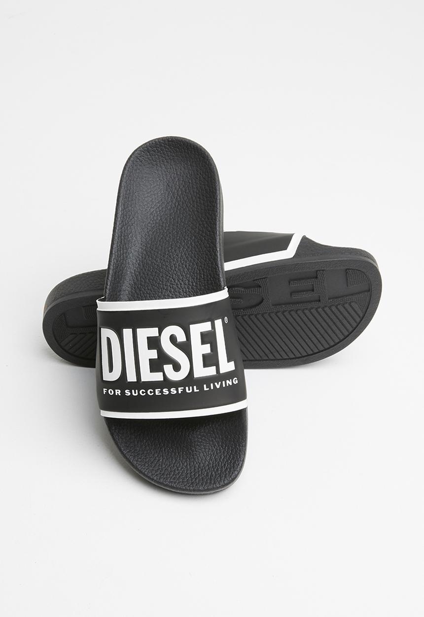 Diesel  - SA-valla w slides - black/star white/orange