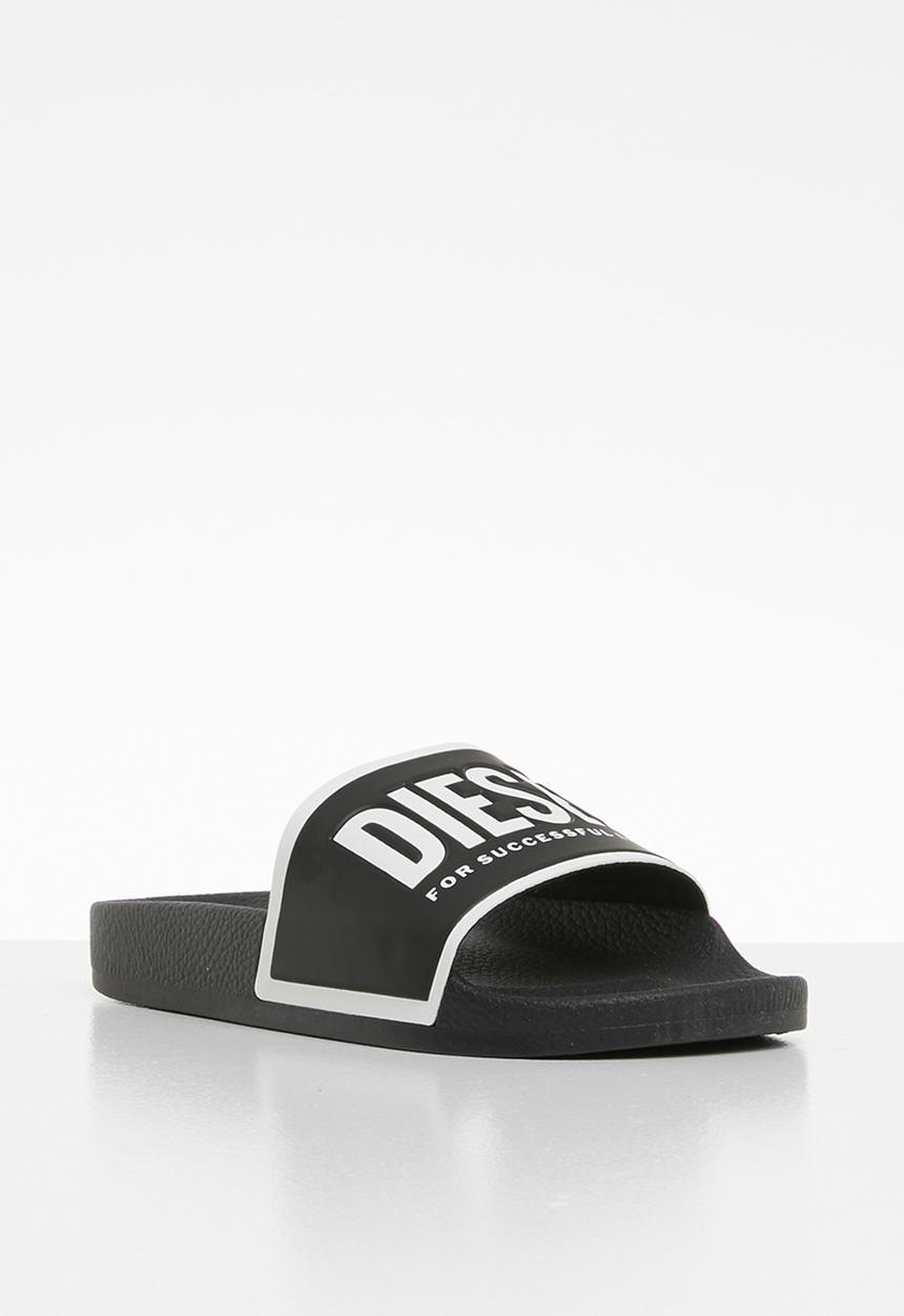 Diesel  - SA-valla w slides - black/star white/orange