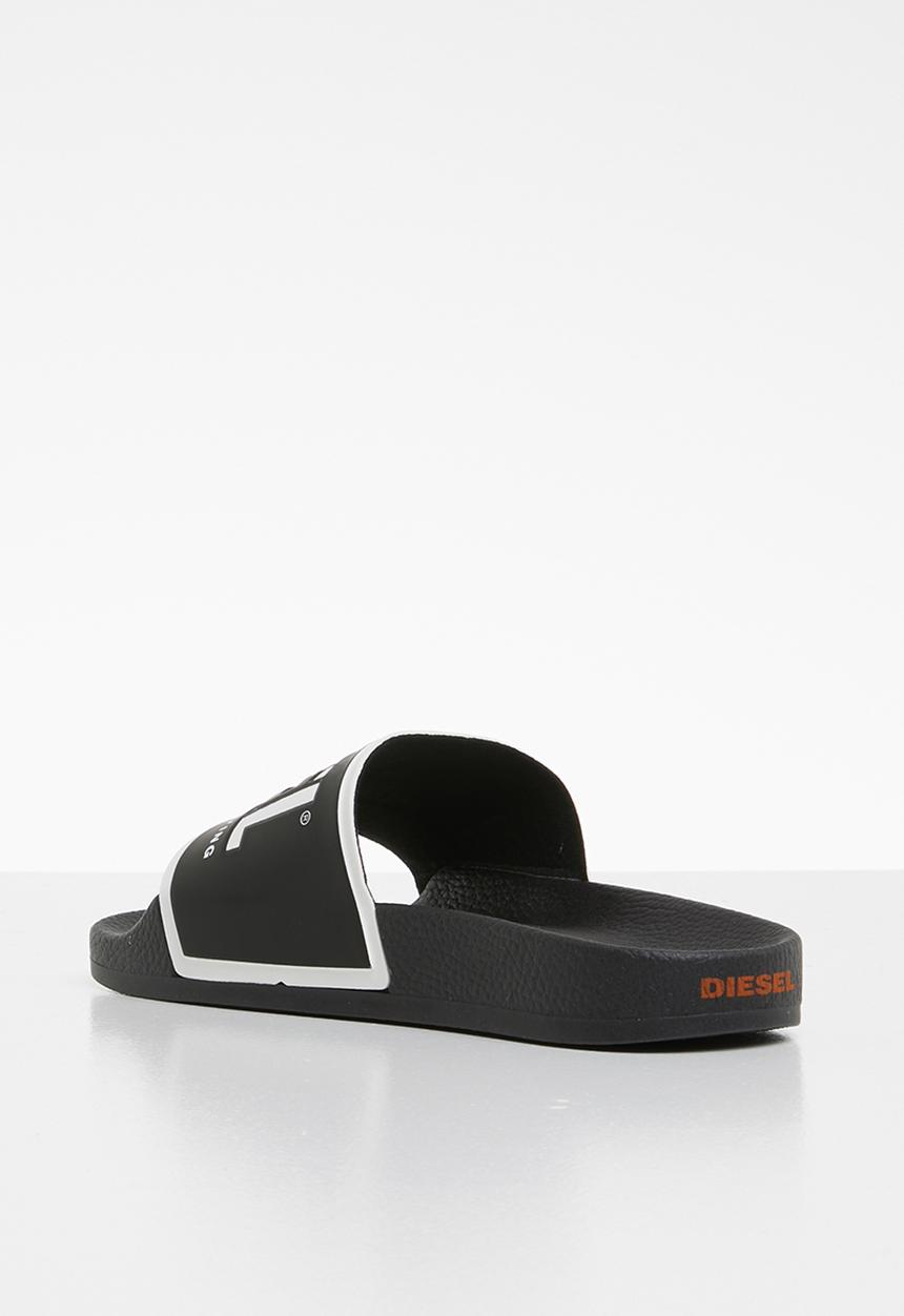 Diesel  - SA-valla w slides - black/star white/orange