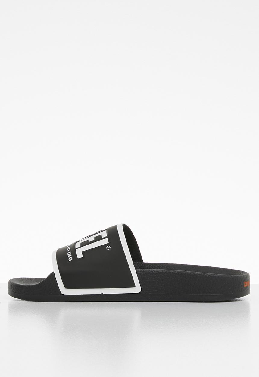 Diesel  - SA-valla w slides - black/star white/orange