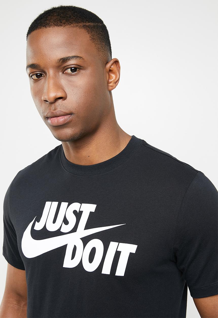 Nike - Just do it swoosh tee - black & white