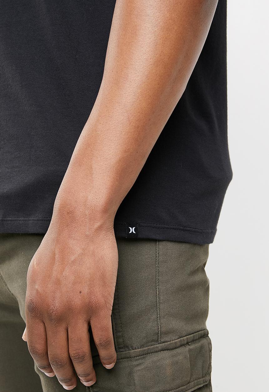 Hurley - Icon slash gradient tee -  black