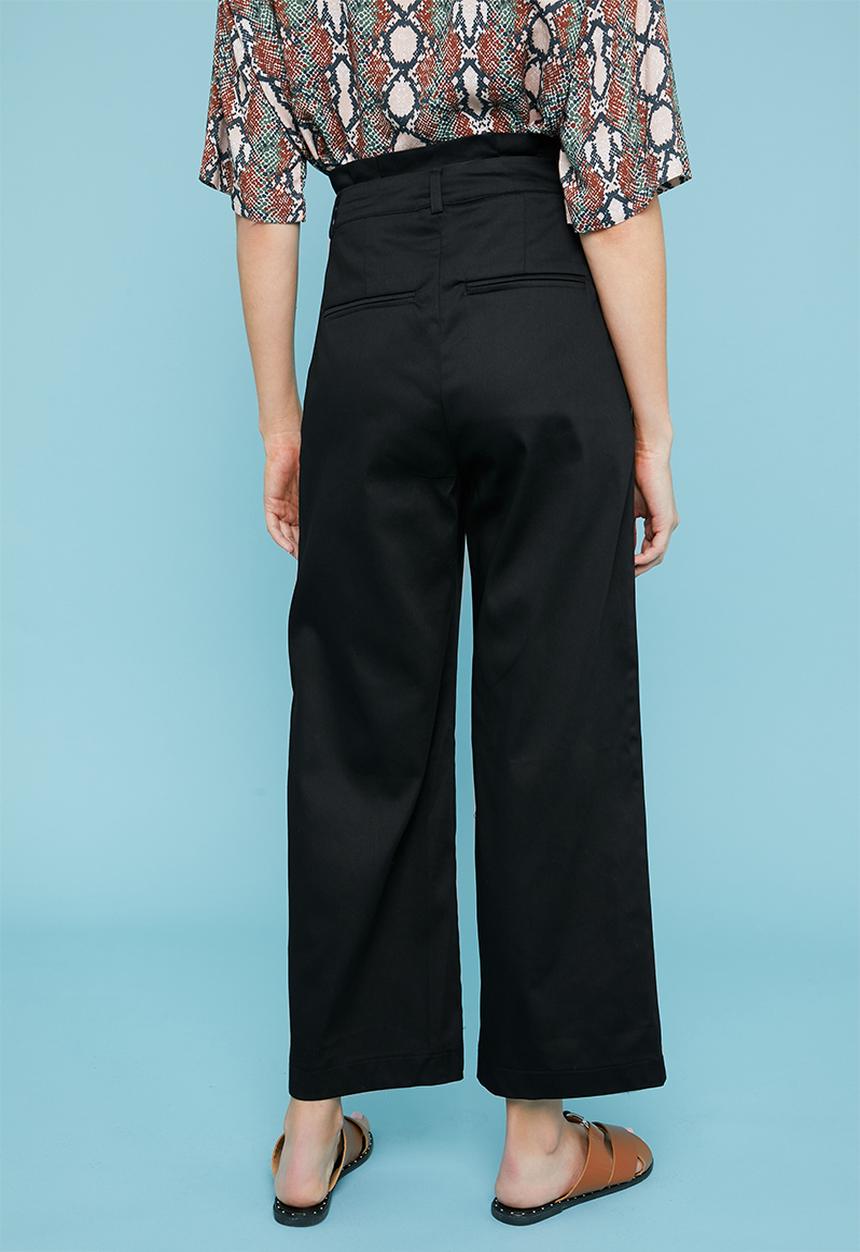 Superbalist - Paperbag cullotte - black