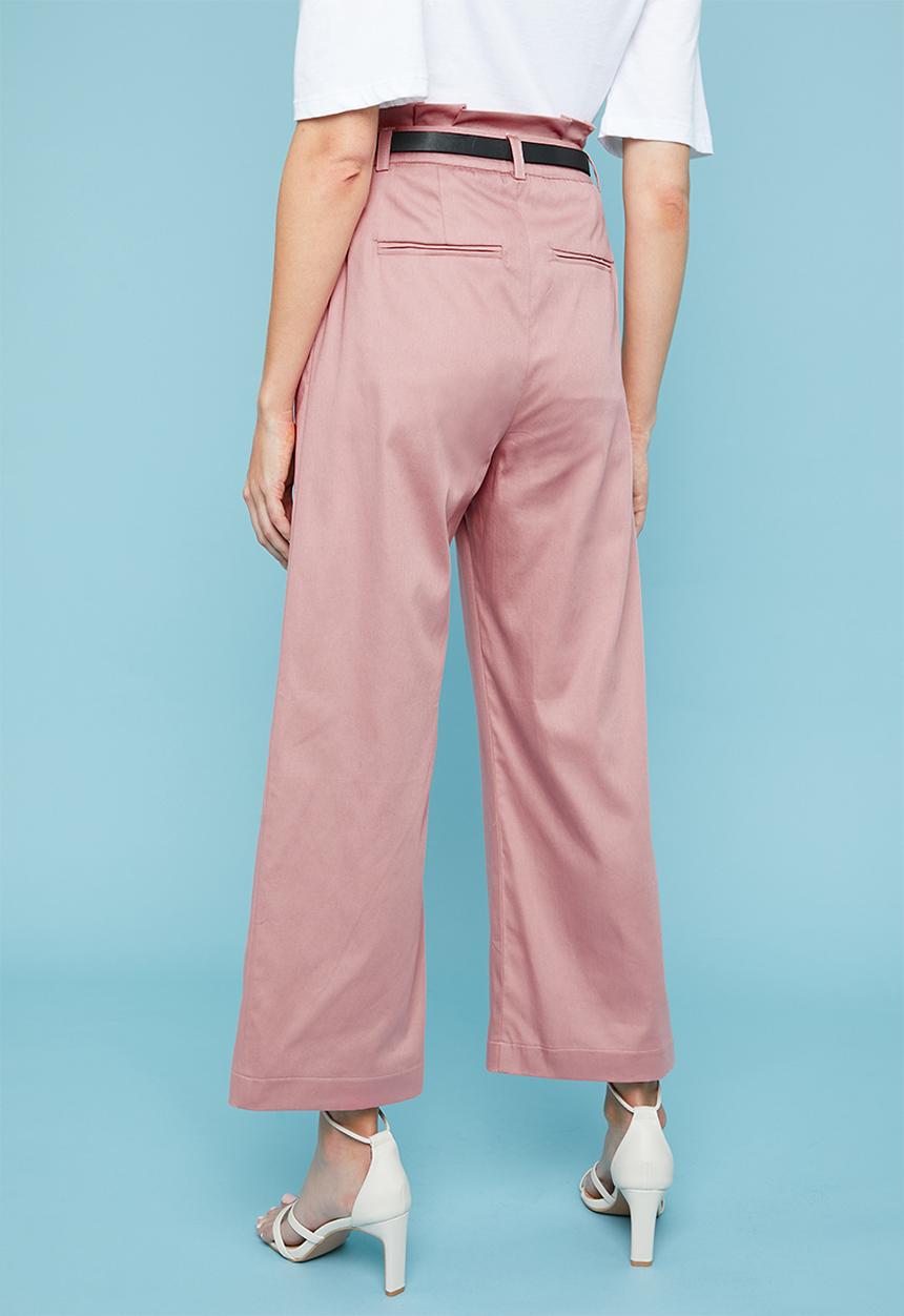 Superbalist - Paperbag cullotte - pink
