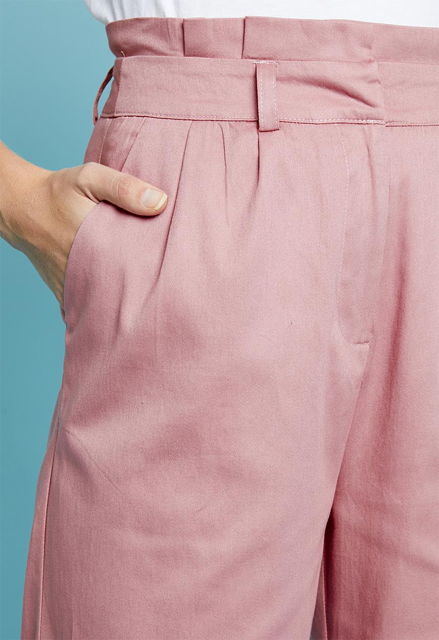 Superbalist - Paperbag cullotte - pink