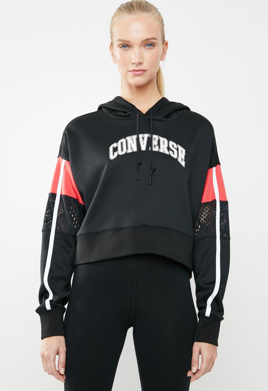 Converse - Basketball mashup mid hoodie - black