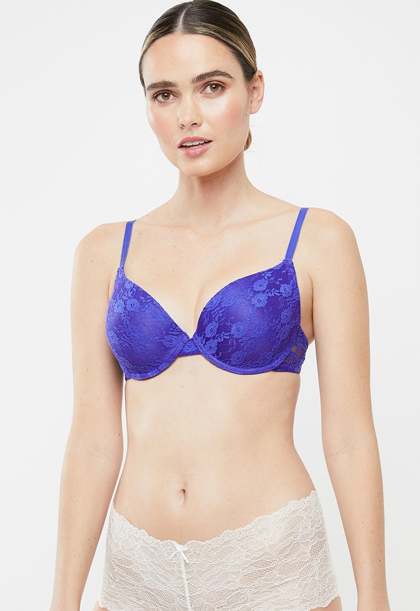 Superbalist - Lace covertible bra - blue