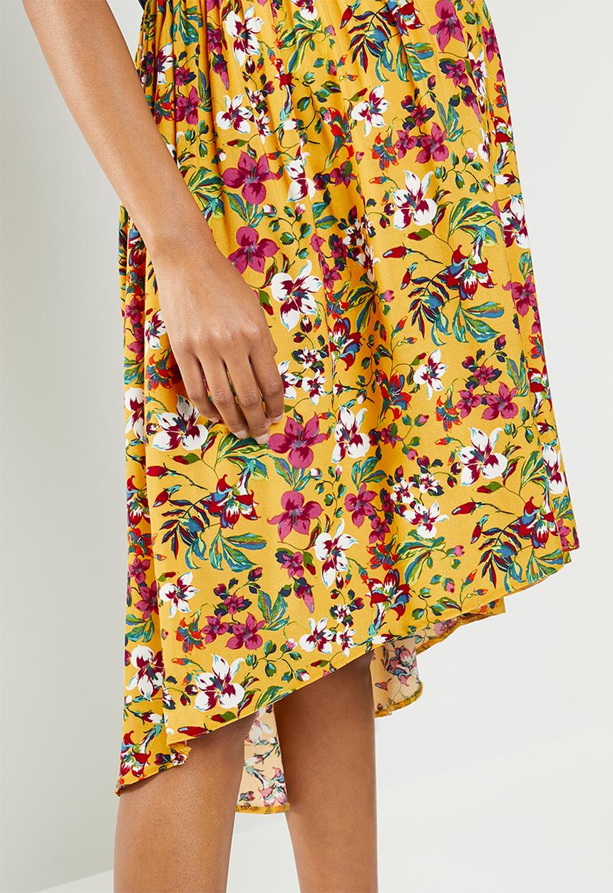 edit Maternity - Dipped hem combo dress - multi