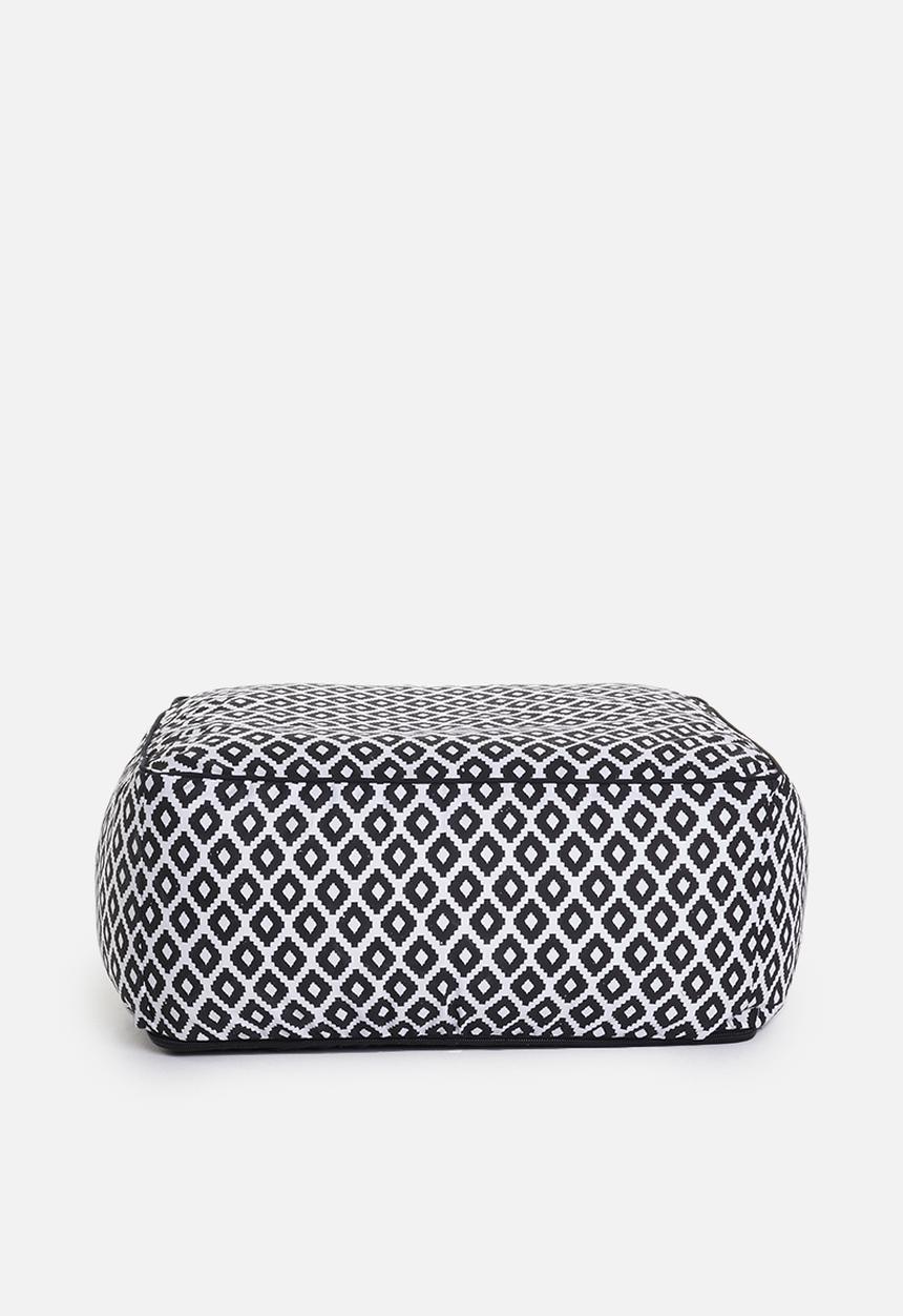 Sixth Floor - Outdoor floor cushion - black geo