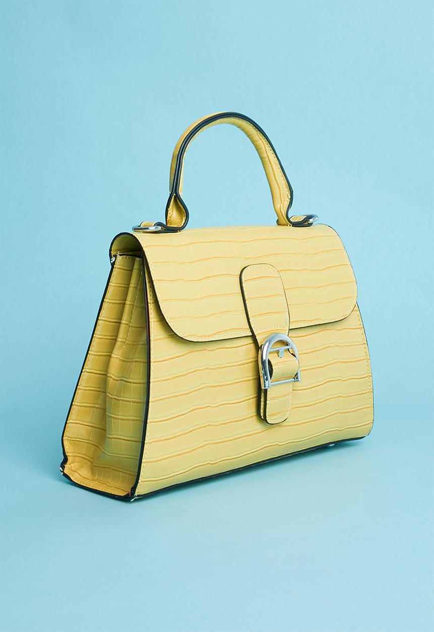 Superbalist - Croc detail bag  - yellow
