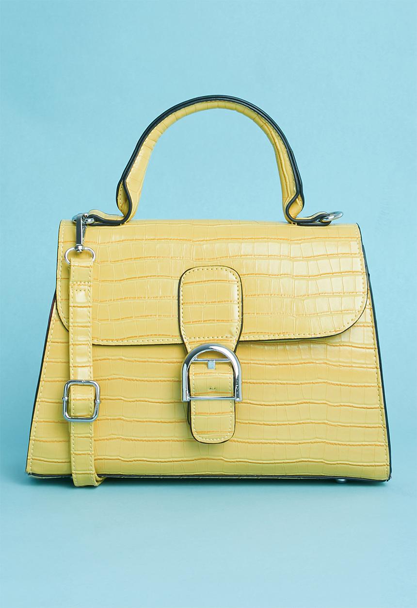 Superbalist - Croc detail bag  - yellow