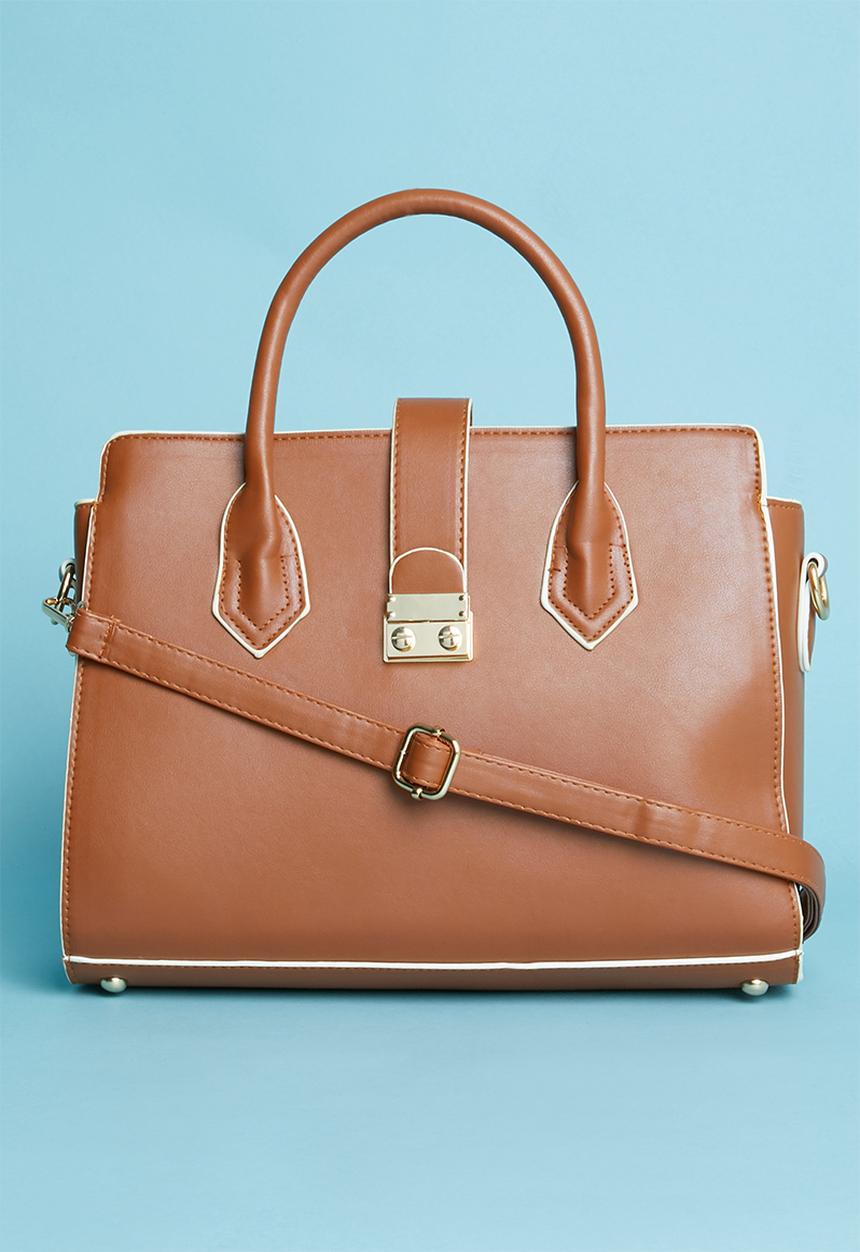 Superbalist - Contrast binding detail bag - tan
