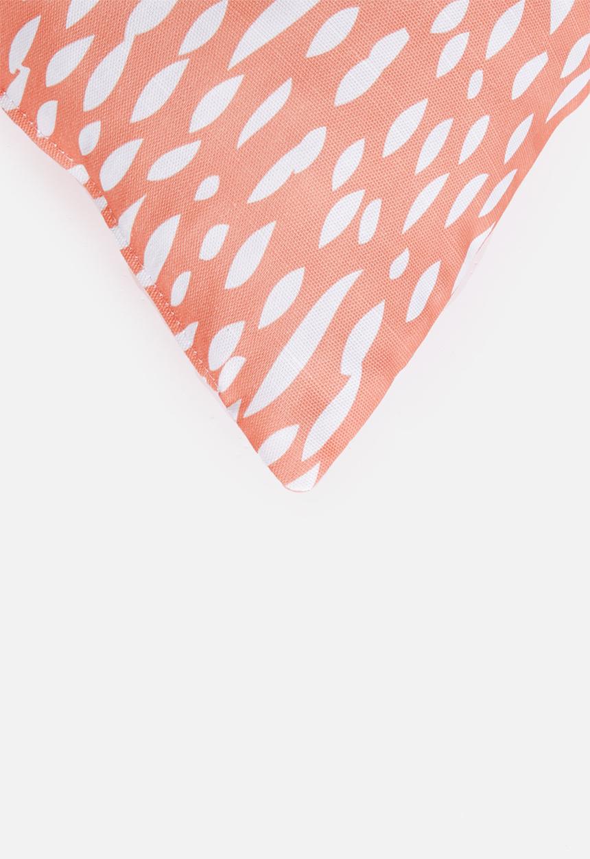 Sixth Floor - Etched cushion cover - coral