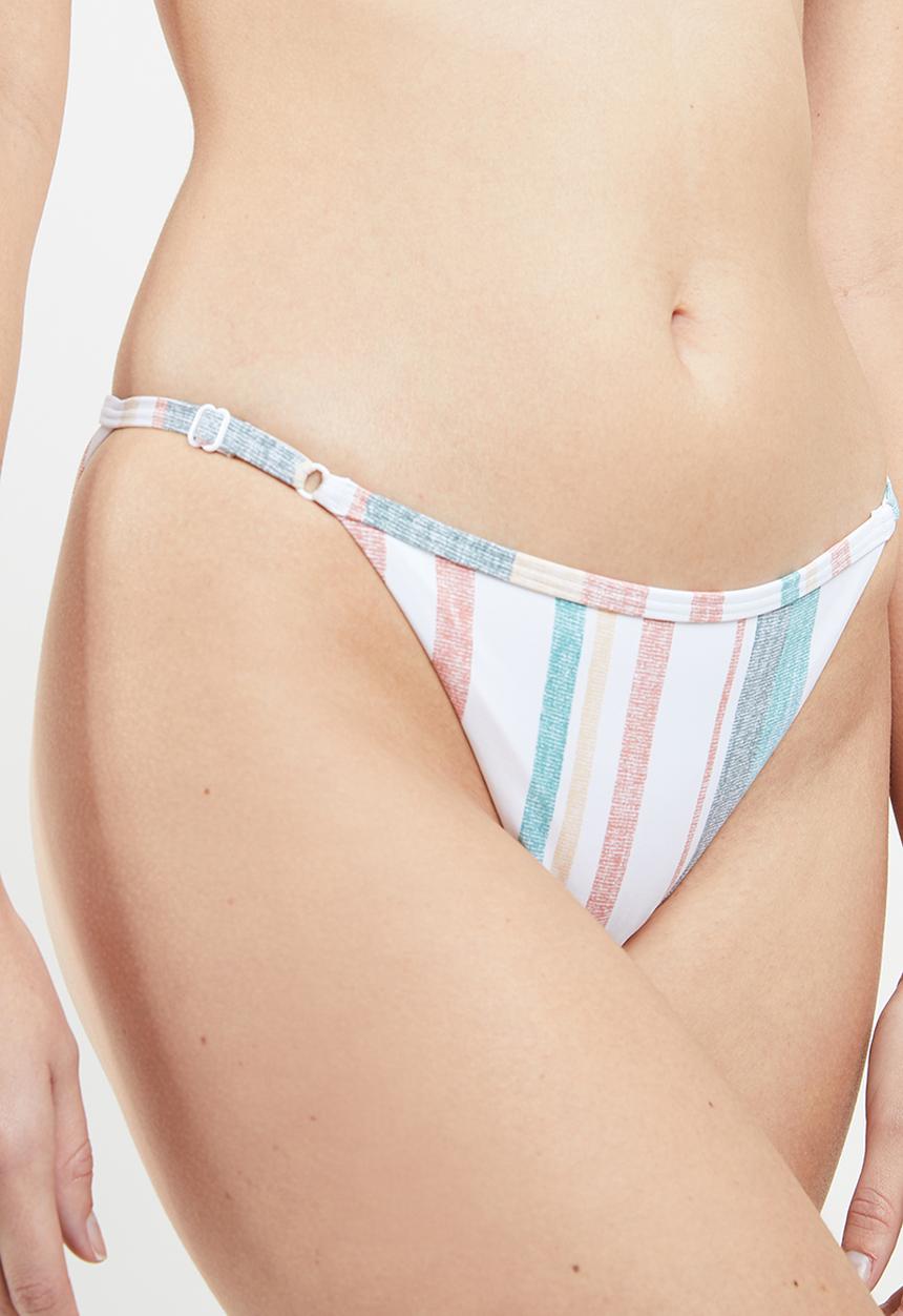 Roxy - Beach classics striped bikini bottom - multi