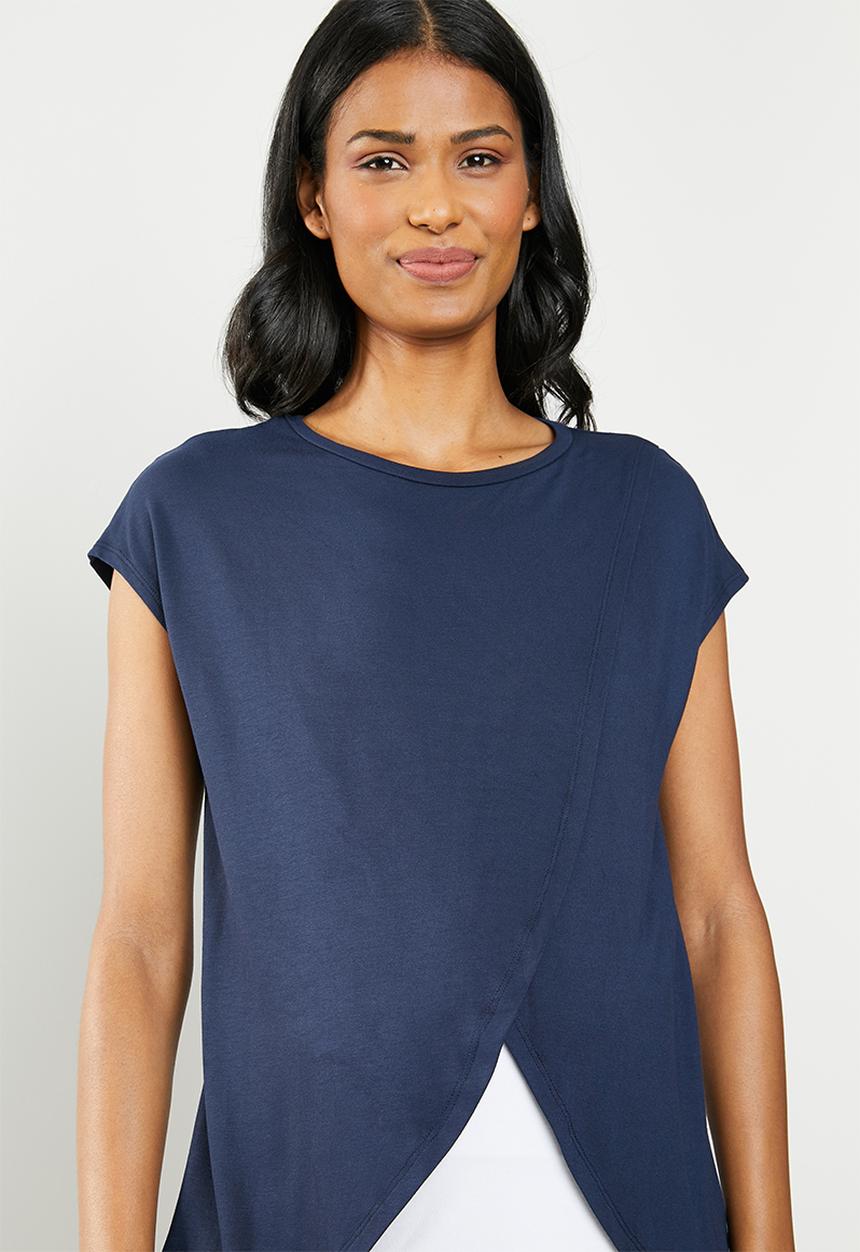 Cherry Melon - Overlay feeding top - navy