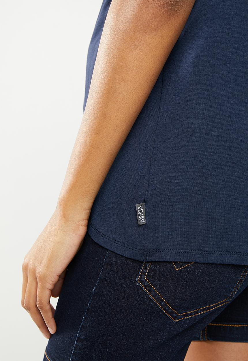 Cherry Melon - Overlay feeding top - navy