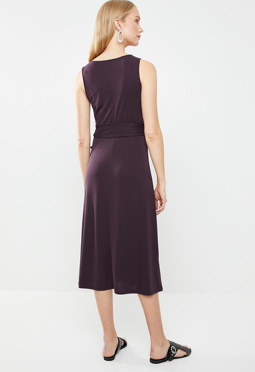 MANGO - Bow modal dress - purple