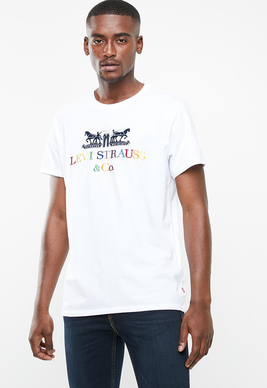Levi’s® - 2 horse graphic 90s logo tee - white