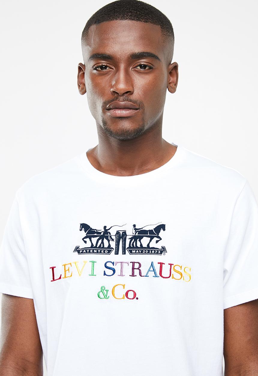 Levi’s® - 2 horse graphic 90s logo tee - white