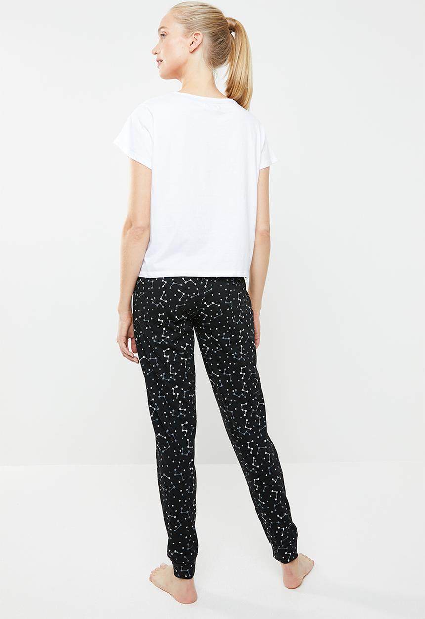Brave Soul - Destiny top and bottom set - black & white